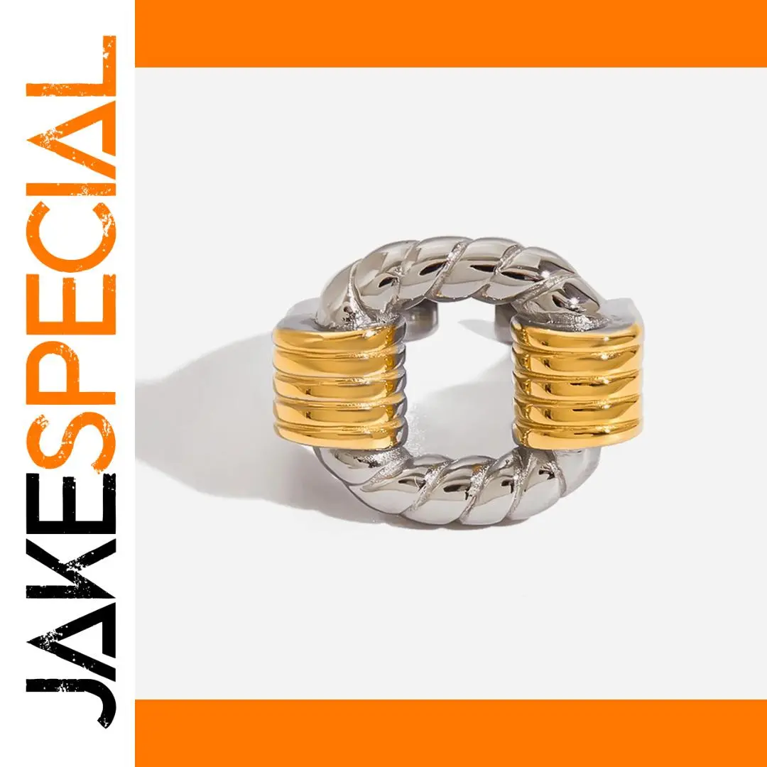 Stainless Steel Women's Fashion Ring 1.74cm 1 Stainless Steel Women's Fashion Ring 1.74cm