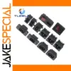 Black Plastic Electrical Socket Modules Collection