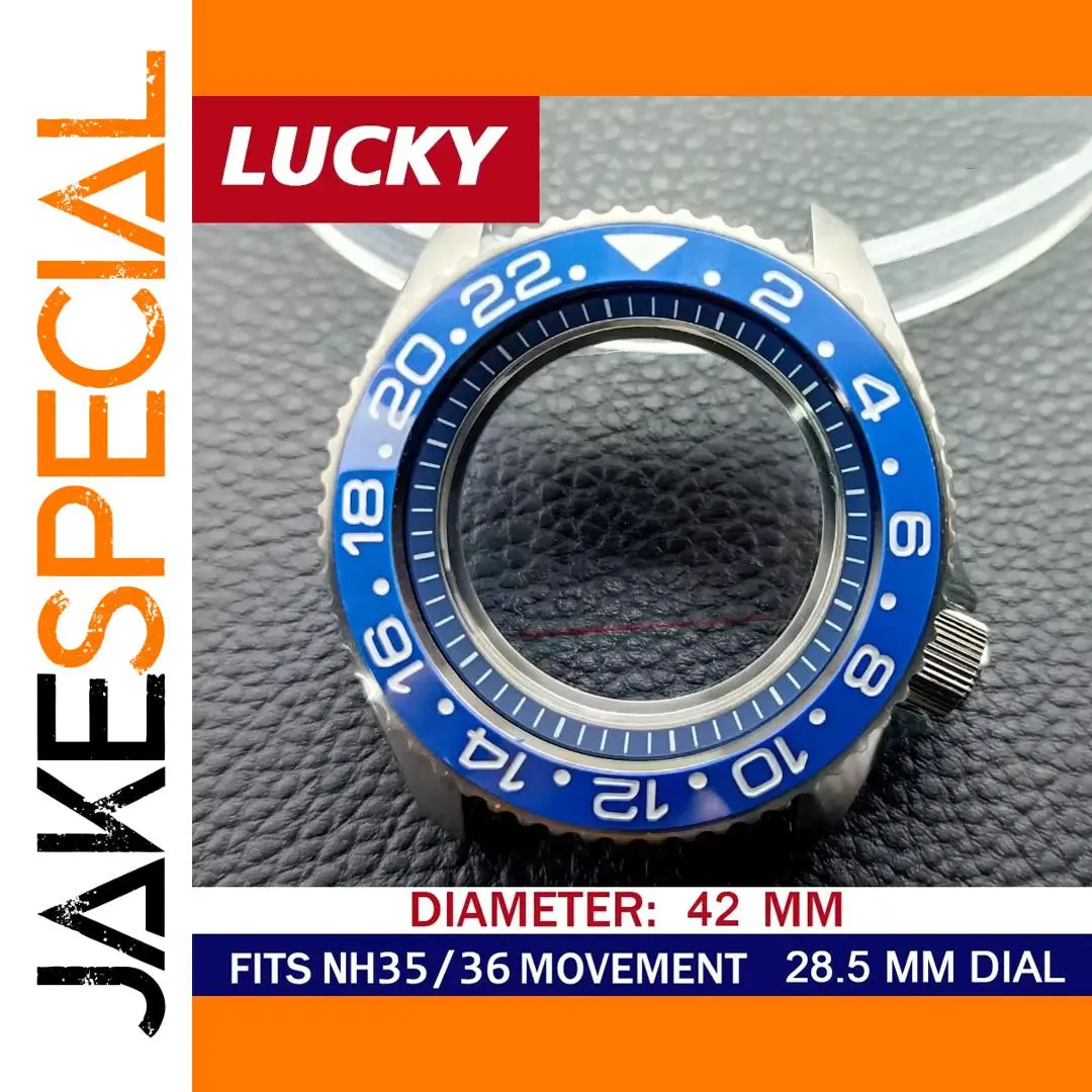 42mm Solid Stainless Steel Watch Case for NH35/36 1 42mm Solid Stainless Steel Watch Case for NH35/36