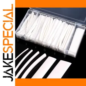 White Heat Shrink Tubing Set for Electrical Projects