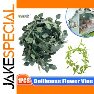 Lifelike Dollhouse Green Vine Decor 98cm