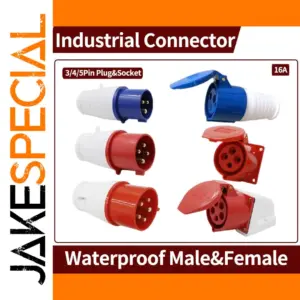 Industrial Waterproof Power Socket, 16A 220V