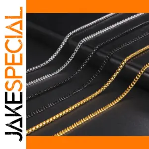 Men's Stainless Steel Chain Necklace 60cm