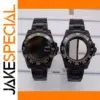 Black Stainless Steel Watch Case 40mm Compatible with NH35