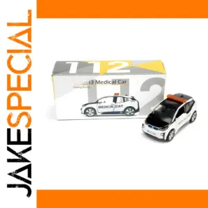 White Medical Vehicle Die-Cast Model 1:64 Scale