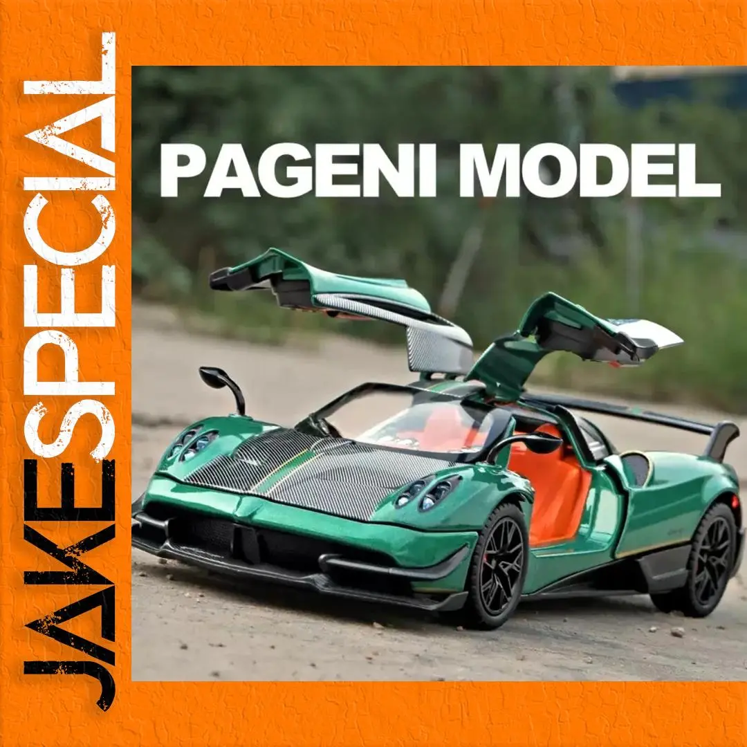 Pagani Huayra BC 1:32 Diecast Model in Green 1 Pagani Huayra BC 1:32 Diecast Model in Green