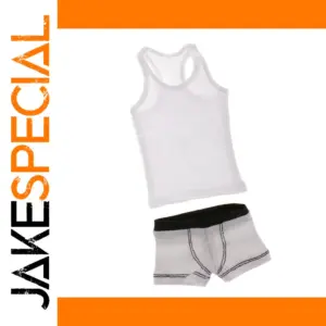 White Vest and Underwear Set for 12-Inch Action Figures