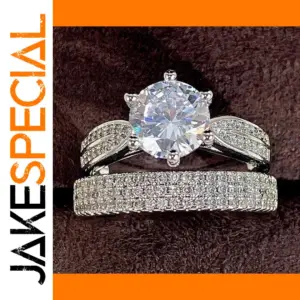 Elegant Silver-Tone Women’s Rings Set