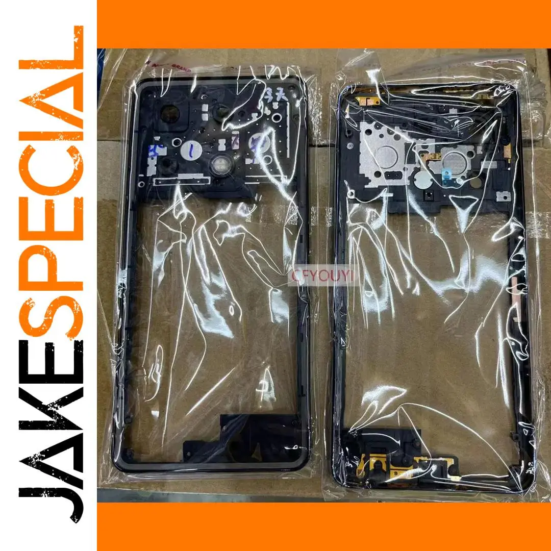 Infinix Note 30 Pro Middle Frame Housing - Black & Gold 1 Infinix Note 30 Pro Middle Frame Housing - Black & Gold