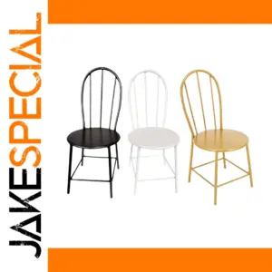 Elegant 1/6 Scale Metal Dollhouse Chair
