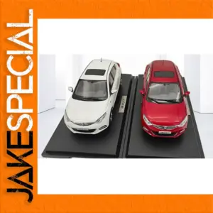 White and Red Alloy Car Models 1:18 Scale Set