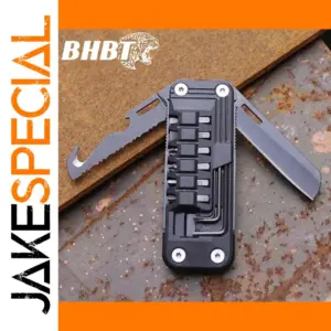 Compact Foldable Mini Multitool with Serrated Saw