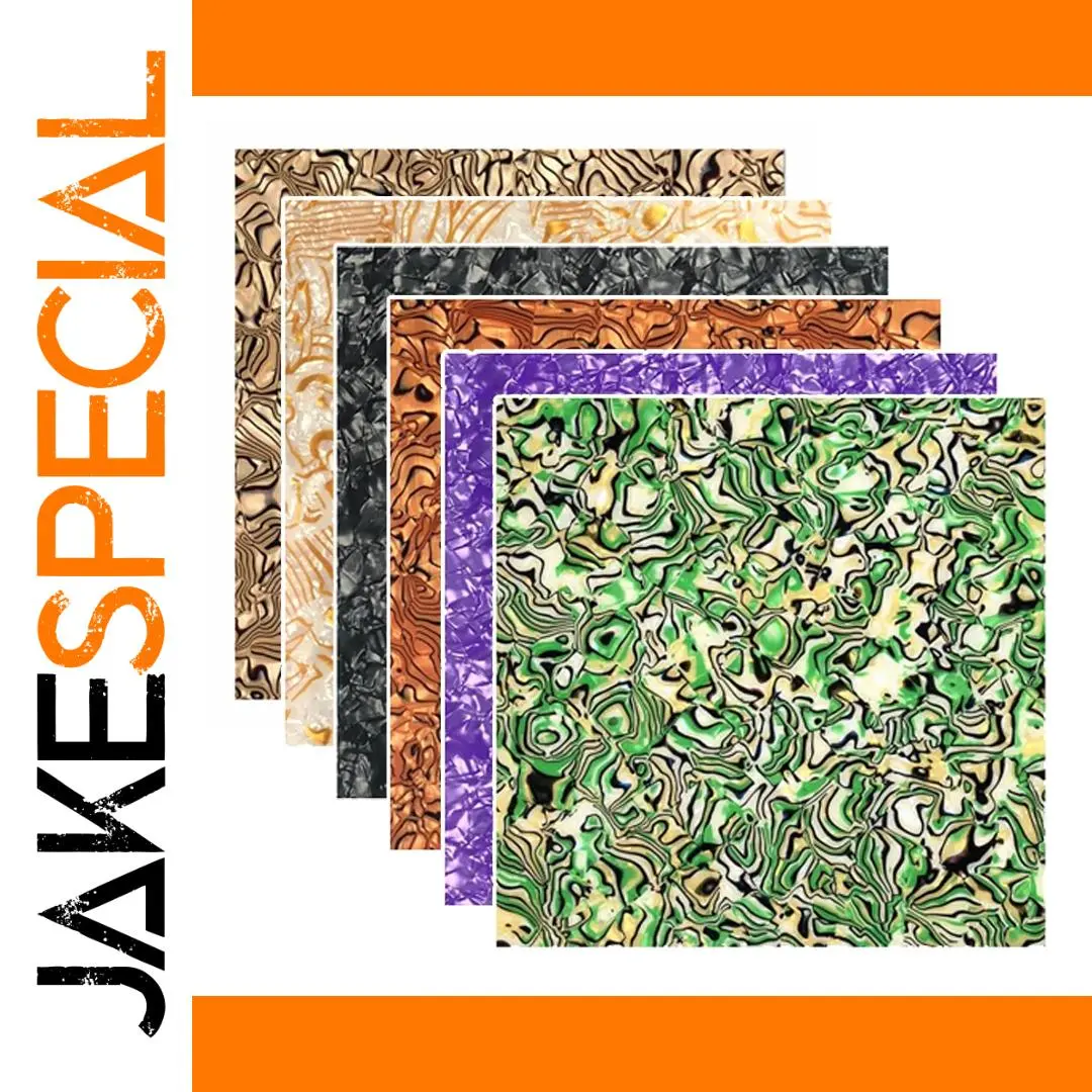 Colorful Celluloid Guitar Pickguard Sheets Set 1 Colorful Celluloid Guitar Pickguard Sheets Set