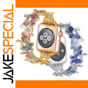 Elegant Butterfly Link Apple Watch Band for Series 5-Ultra 2