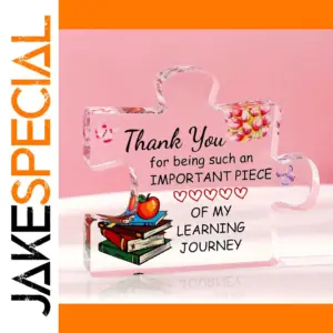 Vibrant Teacher Appreciation Acrylic Paperweight