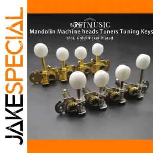 Mandolin Tuning Peg Set with Gold or Nickel Finish