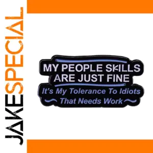 Humorous Copper Speech-Bubble Lapel Pin