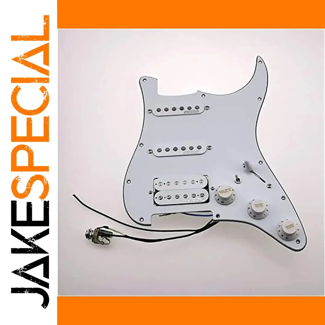 Prewired SSH Strat Pickguard with Wilkinson Alnico 5 1 Prewired SSH Strat Pickguard with Wilkinson Alnico 5