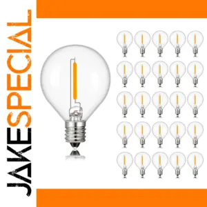 25-Pack Vintage G40 LED Bulbs for Decor