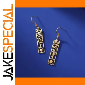 Egyptian Ankh Hieroglyph Earrings in Four Variants