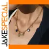 Vintage Gold Stainless Steel Pendant Necklace JDN0107023