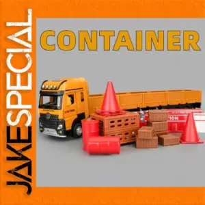 1:32 Scale Construction Truck and Crane Model