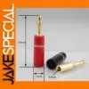 B837G Gold-Plated Banana Connector Set for Hi-Fi Audio
