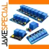 Blue Multi-Channel Relay Module for Automation