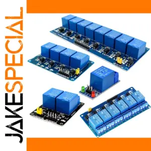 Blue Multi-Channel Relay Module for Automation