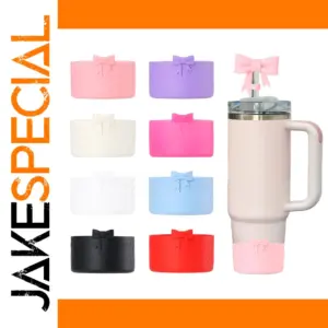 Silicone Cup Cover with Bow Design - Universal Fit