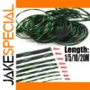 Black and Green Expandable Cable Sleeve 20m