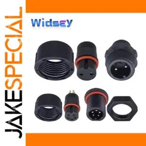 M8 Aviation Waterproof Plug with Gold Pins