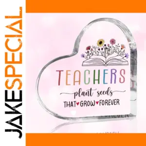 Colorful Heart-Shaped Teacher Appreciation Sign
