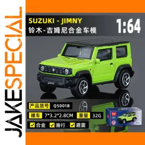 Vibrant Lime Green Suzuki Jimny Diecast Model
