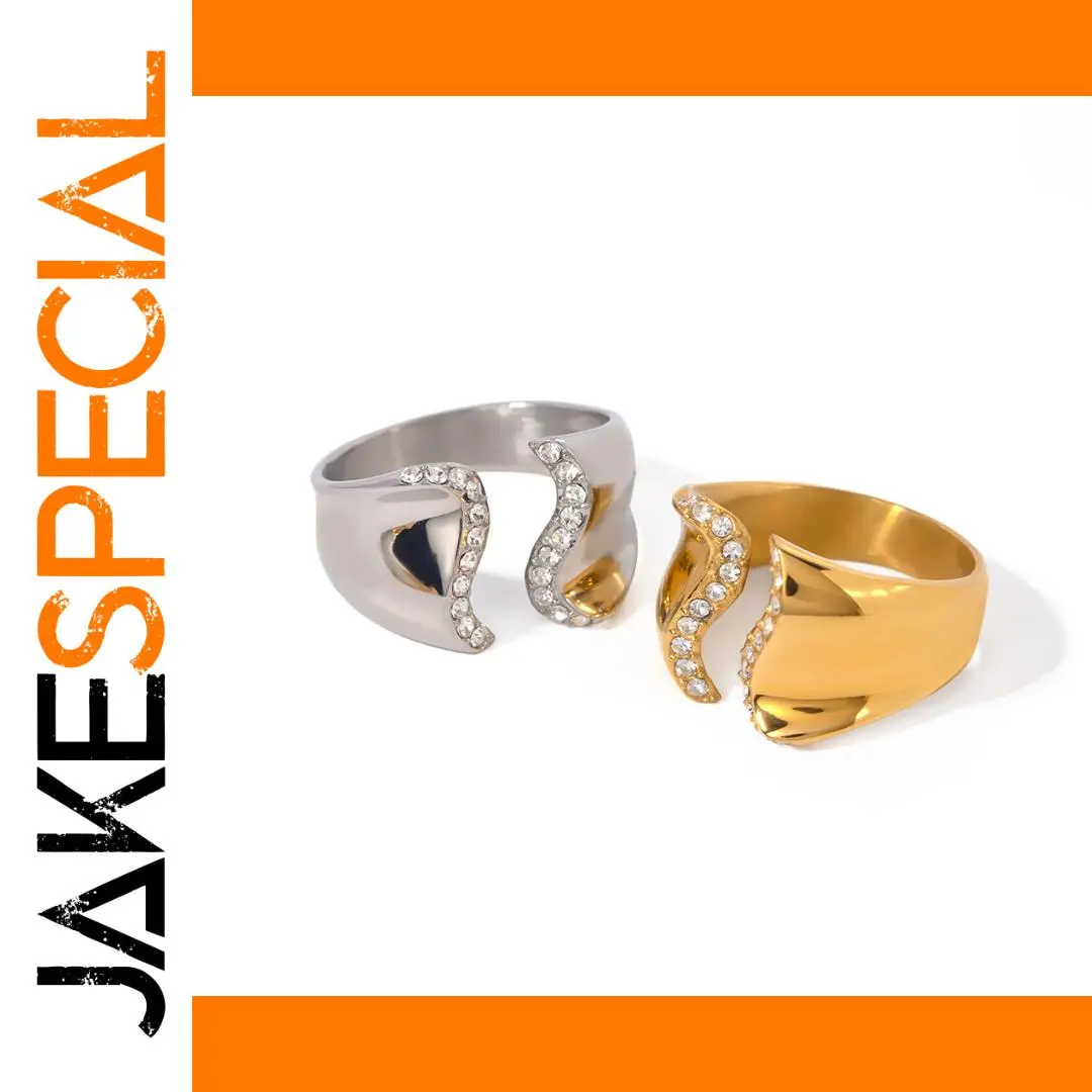 Stainless Steel Modern Open Ring 1 Stainless Steel Modern Open Ring