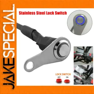 Stainless Steel LED Motorcycle Switch, IP65 Waterproof