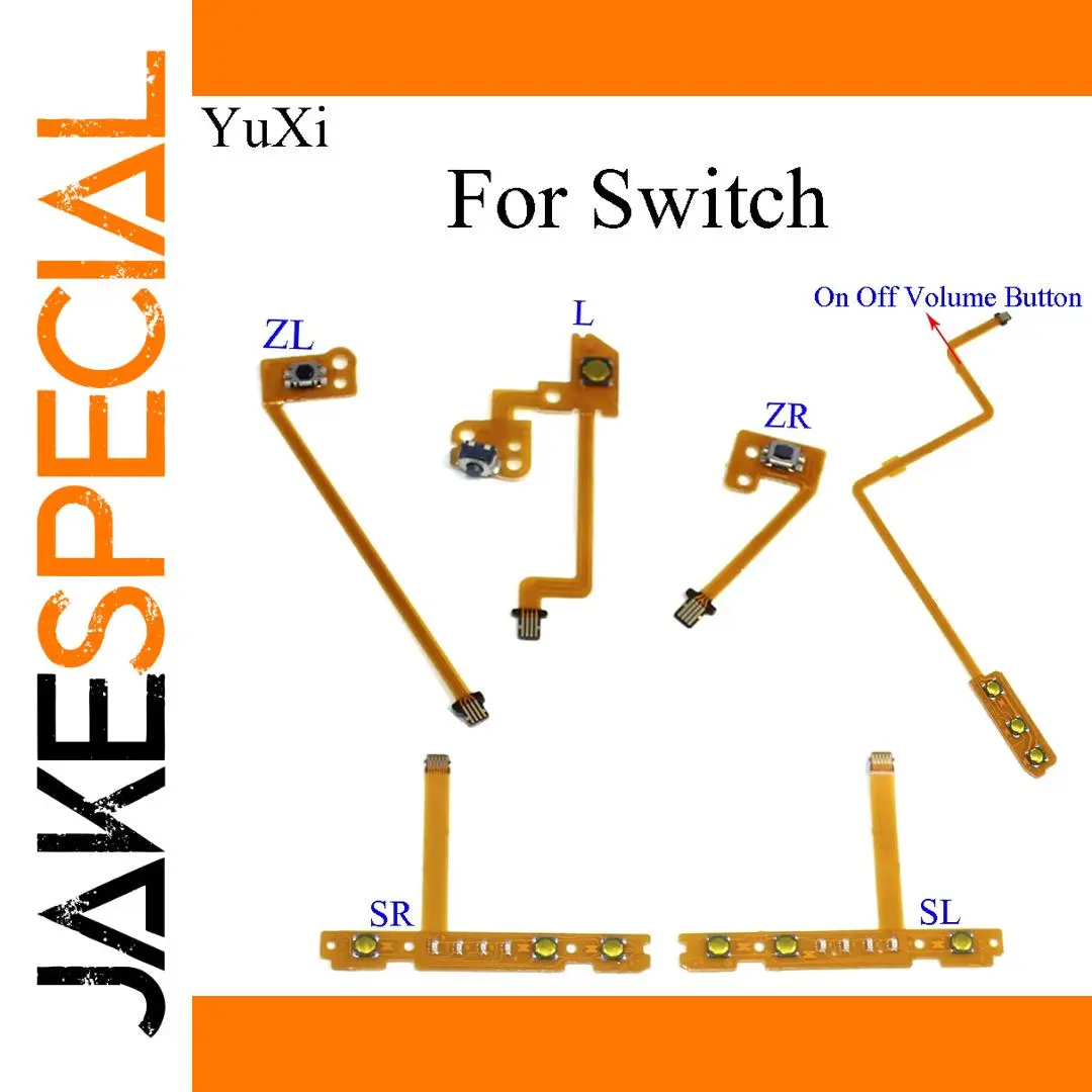 Vibrant Orange Switch Joy-Con Flex Cable Set 1 Vibrant Orange Switch Joy-Con Flex Cable Set