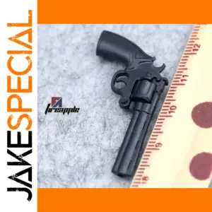 1:6 Scale Black Revolver Accessory