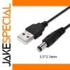 1-Meter USB to DC Power Cable for Devices