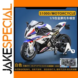 Detailed BMW S1000RR 1:9 Scale Motorcycle Model