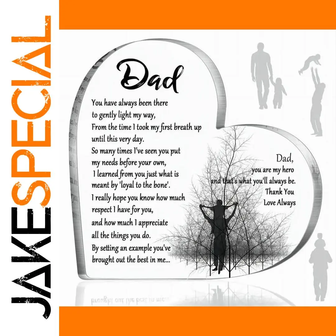 Elegant Heart-Shaped Acrylic Father’s Day Gift 1 Elegant Heart-Shaped Acrylic Father’s Day Gift