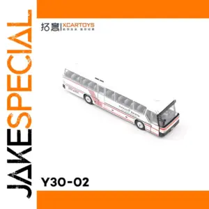 1/64 Scale Red and White Luxury Tour Bus Model