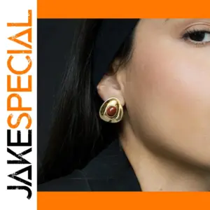 Vintage Gold Stainless Steel Earrings