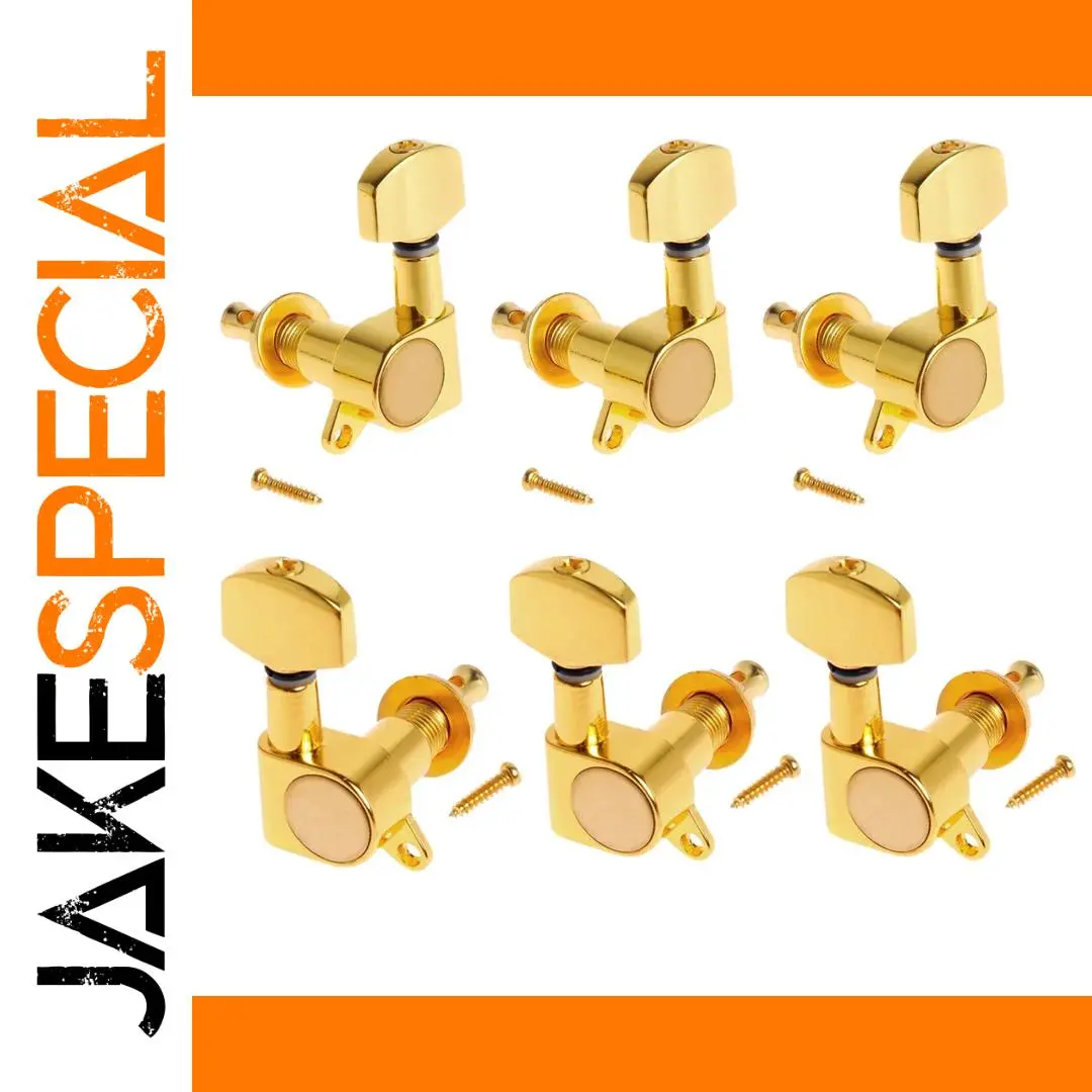 Gold-Plated Guitar Tuners Set for Electric Guitars 1 Gold-Plated Guitar Tuners Set for Electric Guitars