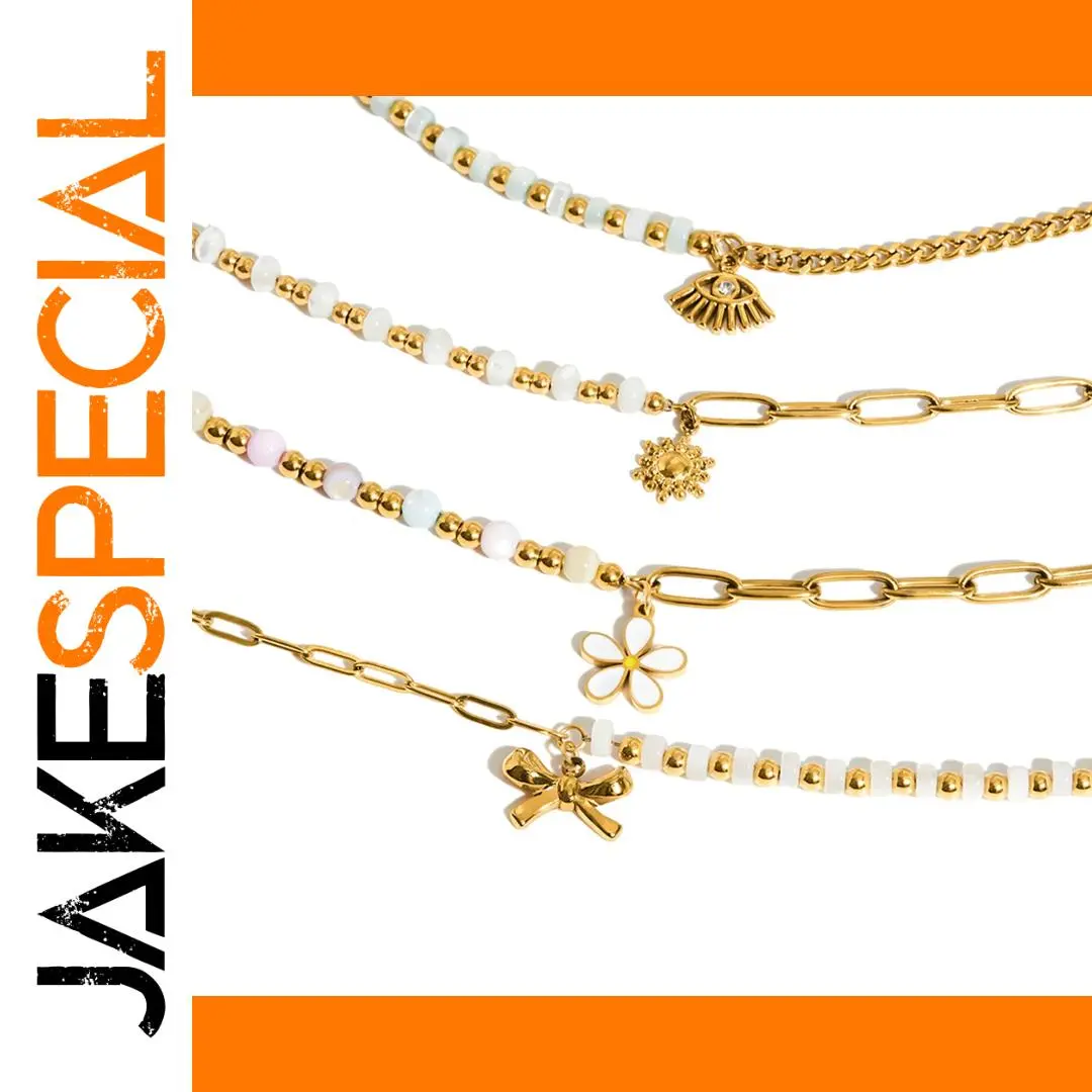 Stainless Steel Gold-Tone Women's Bracelet 1 Stainless Steel Gold-Tone Women's Bracelet