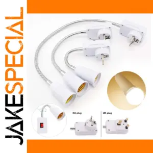 Stylish E27 Extension Cord with Adjustable Gooseneck