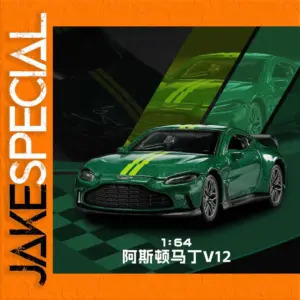Miniature Aston Martin V12 Model Car in Green