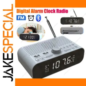 Digital Alarm Clock with Bluetooth and Radio