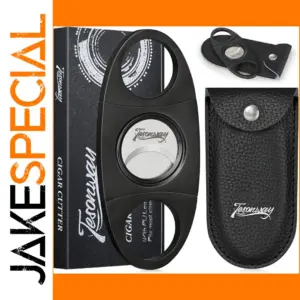 Black Stainless Steel Cigar Cutter for Ring Gauge 55