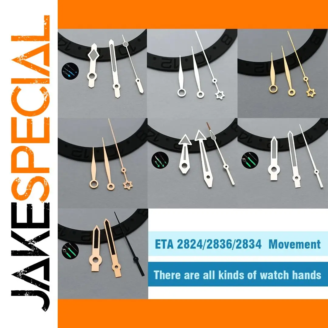 Glow-in-the-Dark Watch Hands for ETA 2824, 2836, 2834 1 Glow-in-the-Dark Watch Hands for ETA 2824, 2836, 2834